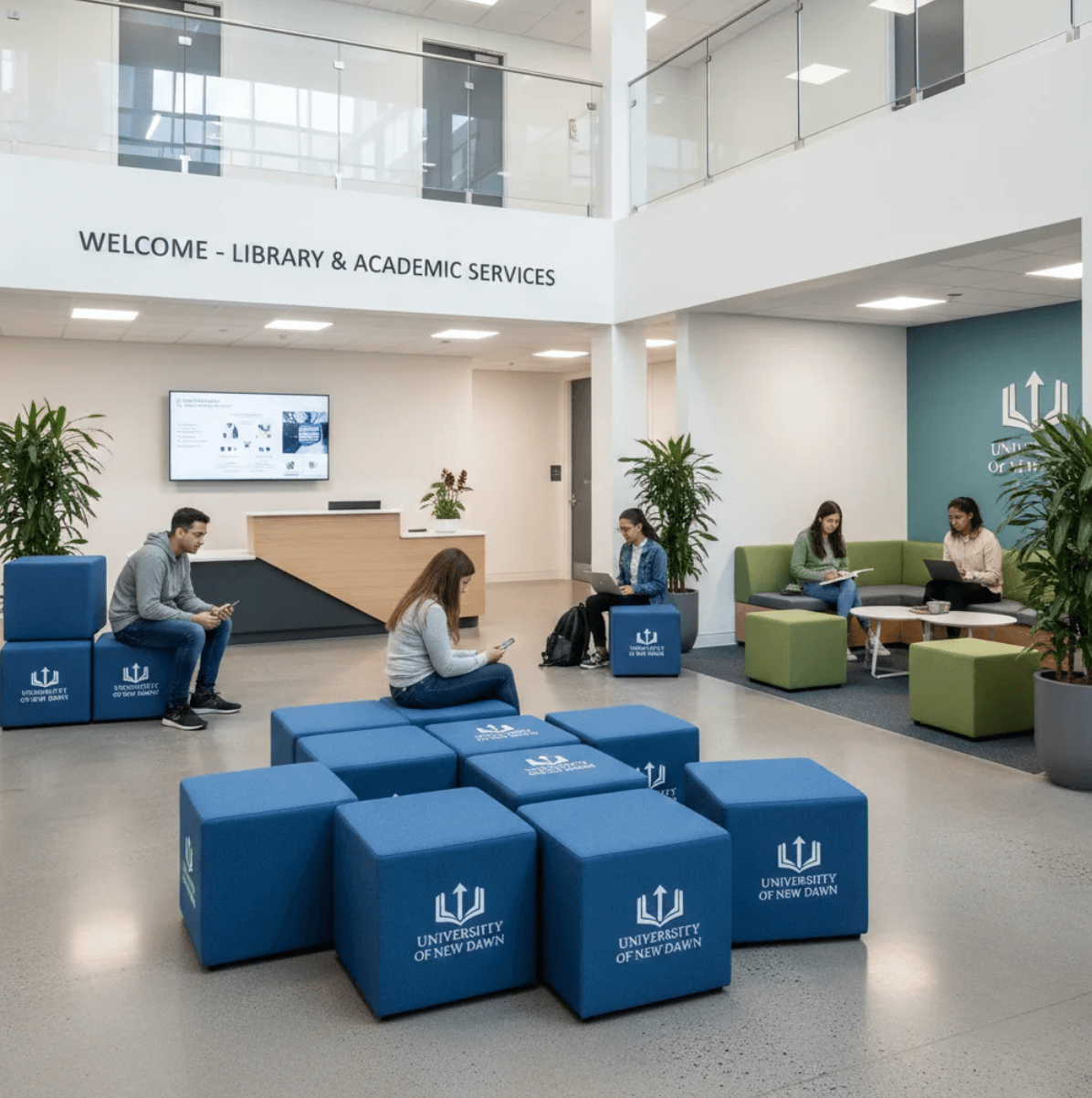 Footstools in educational environment